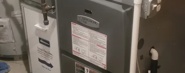 High-efficiency furnace installed in an Illinois home by AccuMax technicians